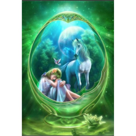 Cartoon Princess Fantasy Mystical 5d Diy Diamond Painting Kits UK VM9848