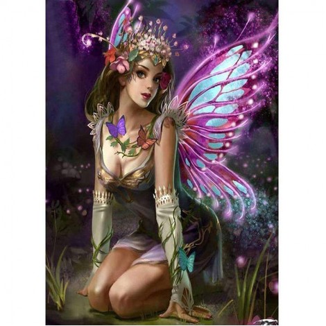 2019 Best Fairy Portrait Pattern Diy 5d Full Diamond Painting Kits UK QB5900