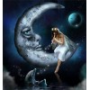 Cartoon Moon Beauty Embroidery 5D DIY Diamond Painting VM90738