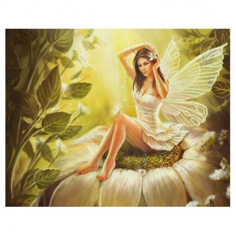 Best Fairy Portrait Pattern Diy 5d Full Diamond Painting Kits UK QB08901