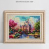 Oil Painting Style Fantasy Castle 5D Diy Embroidery Cross Stitch Diamond Painting Kits UK NA0017