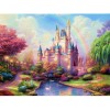 Oil Painting Style Fantasy Castle 5D Diy Embroidery Cross Stitch Diamond Painting Kits UK NA0017