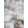 Romantic White Castle And Owl Diamond Painting Kits UK AF9269