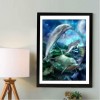 New Fantasy Dream Dolphin 5d Diy Cross Stitch Diamond Painting Kits UK QB6511