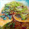Colorful Cheap Oil Painting Style Tree Pattern 5d Diy Diamond Painting Kits UK VM9646