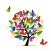 Modern Art Styles Colorful Butterfly Tree Diamond Painting Kits UK AF9552