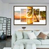 Home Decorate Large Multi Panel Beach Tree 5D DIY Mosaic Diamond Painting Kits UK QB9013