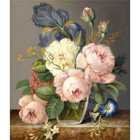 Pink Hot Sale Colorful Flower Diy 5D Mosaic Diamond Painting Kits UK VM5007