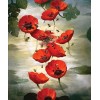 2019 New Hot Sale Red Flower Diy 5d Diamond Embroidery Painting Kits UK VM8712