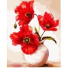 2019 Watercolor Red Flower Wall Decor 5d Diy Diamond Painting Kits UK VM9559
