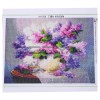 Special Square Pink And Lavender Flower 5d Diy Diamond Painting Kits UK VM3565