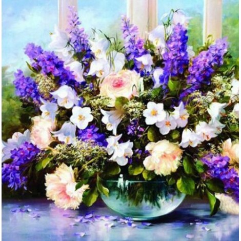 New Arrival Hot Sale Fast Delivery Flower Pattern 5d Diy Diamond Painting Kits UK VM7029