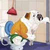 Funny Toilet Dog  5D Diy Diamond Painting Kits UK VM91030