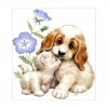 New Best Oil Painting Style Pet Dog Diy 5d Full Diamond Painting Kits UK QB5453
