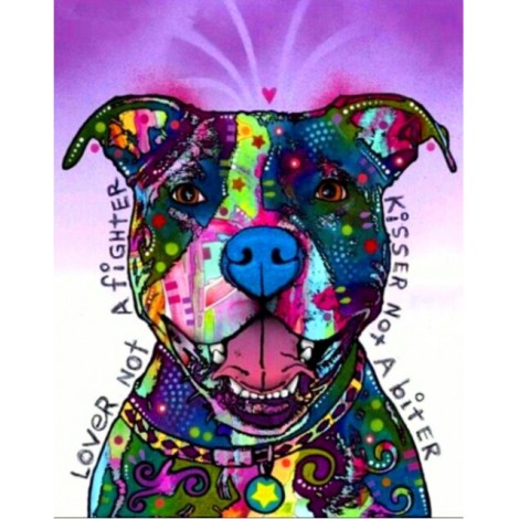 Hot Sale Special  Colorful Wall Decoration Dog Diy 5d Rhinestone Uk VM1946