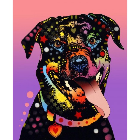 2019 Special Full Square Drill Colorful Dog Decor 5d Diy Diamond Painting Kits UK VM9525