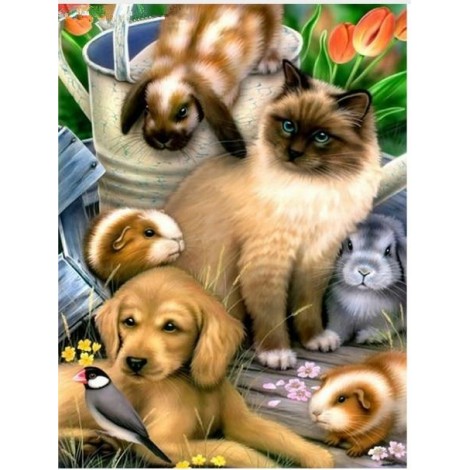 New Arrival Hot Sale Cute Dog Pattern 5d Diy Diamond Painting Kits UK VM9621