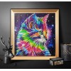 Half Drill Cat Diamond Painting Kits HD90020