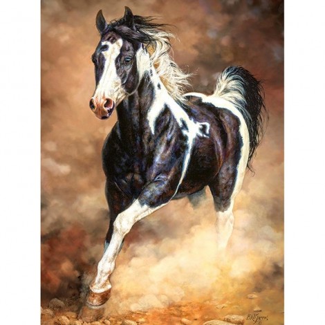 5D DIY Diamond Painting Running Horse Embroidery Diamond Cross Stitch Art VM90513