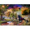 New Black Horse Full Drill 5D DIY Diamond Painting Kits UK VM92093
