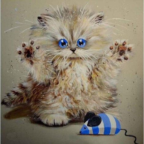 2019 Modern Art Funny Cats 5D DIY Diamond Painting Kits UK VM3744