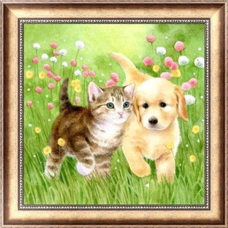 2019 Cheap Diamond Pattern Cat And Dog Diy 5d Diamond Painting Kits UK VM6210