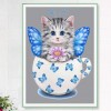 2019 Time Limited Fashion Cartoon Cute Little Kitten 5d Diy Diamond Painting Kits UK VM9805