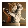 New Arrival Hot Sale Funny Cats Lovers Titanic 5d Diy UK Diamond Painting Cross Stitch Kits VM0090