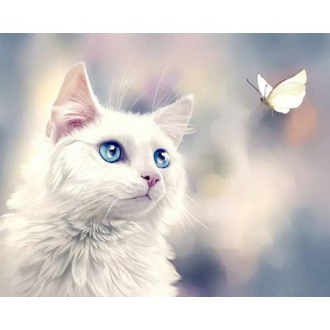 New Arrival Hot Sale Rhinestone Pet Cat 5d Diy Diamond Painting Kits UK VM8672