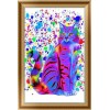 2019 New Hot Sale Wall Decor Colorful Cat 5d Diy Diamond Painting Kits UK VM4119