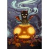 2019 New Hot Sale Halloween Cat Pumpkin 5d Diy Rhinestone Stitch Kits UK VM04084