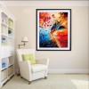 Special Dream Wall Decor Pet Colorful Cat Portrait 5d Diy Diamond Painting Kits UK VM7445