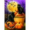 2019 Cartoon Pumpkin Black Cat 5d Diy Diamond Painting Kits UK VM8056