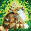 2019 Full Drill Square Popular Funny Cat 5D DIY Diamond Painting Kits UK VM3703