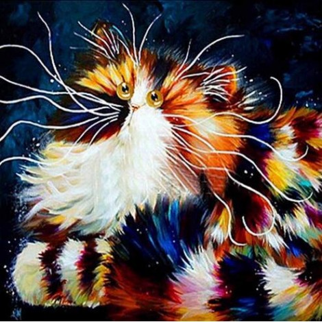 2019 New Hot Sale Modern Art Funny Cats 5D DIY Diamond Painting Kits UK VM37035