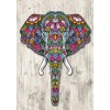 Half Drill Colorful Elephant Diamond Painting Kits HD90011