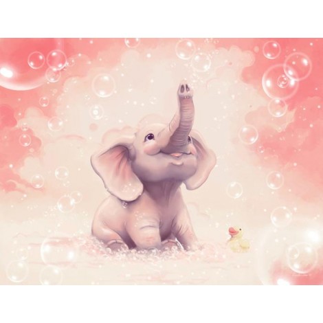Cartoon 5D DIY Diamond Painting Elephant Embroidery Cross Stitch VM90582