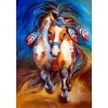 2019 Oil Painting Style Colorful Horse Close Up 5d Diamond Painting Kits UK VM1047