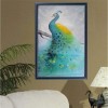 Cheap Light blue and yellow Peacock 5d Diy Diamond Painting Kits UK AF9085