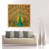 Gold Modern Art Styles Peacock Diamond Painting Kits UK AF9053