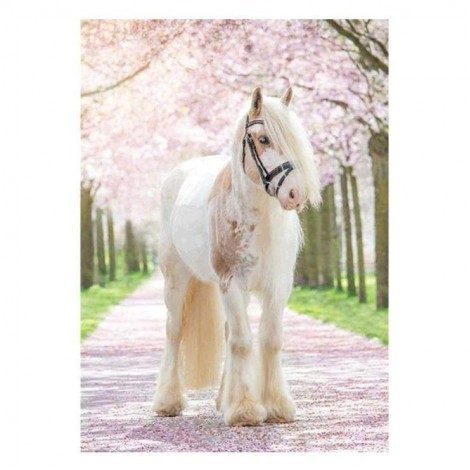 Cheap Romantic White Horse Diamond Painting Kits UK AF9184