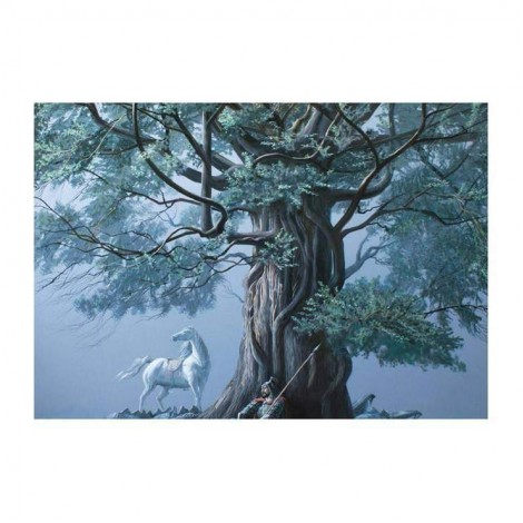 Cool Soldiers Tree Horse Diamond Painting Kits UK For Kids AF9200