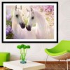 New Arrival Hot Sale Animal White Horse Pattern 5d Diy Diamond Painting Kits UK VM705