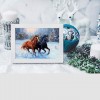 Hot Sale Winter Animal Black Horse Pattern 5d Diy Diamond Painting Kits UK VM70231