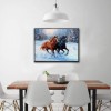 Hot Sale Winter Animal Black Horse Pattern 5d Diy Diamond Painting Kits UK VM70231