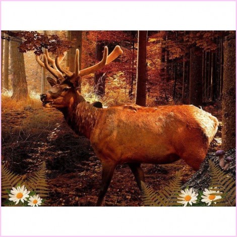 Deer 5d Diy Diamond Painting Kits UK KN80133