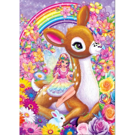 Half Drill Deer Diamond Painting Kits HD90049