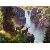 2019 Dream Landscape Mountain Waterfall 5d Diy Diamond Painting Kits UK VM9464