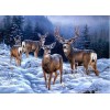 2019 New Hot Sale Wall Decor Forest Deer 5d Diy Diamond Cross Stitch Kits UK VM3675