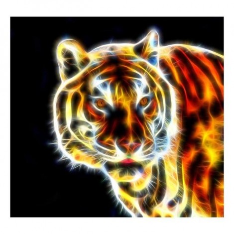 2021 Colorful Tiger 5d Diy Diamond Painting Kits For Beginners UK VM57423